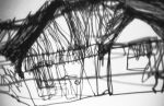Wire House Drawing - shadow 2005 by Annalise Rees